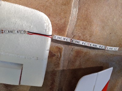 Extra LED strip to be wrapped around the forward corner of the wing