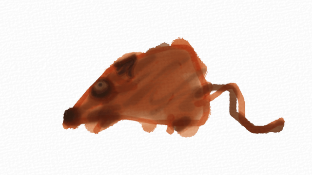 A doodle in Auryn Ink during dinner to entertain kids.