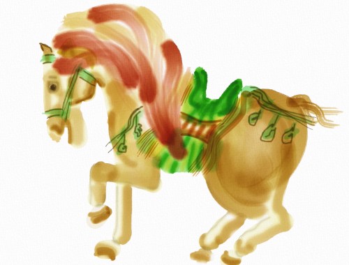 Horse in Tang Sancai style