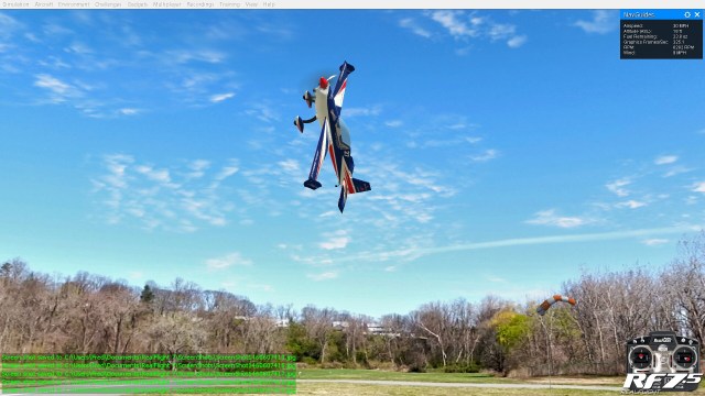 Virtual HHAMS Aerodrome in RealFlight 7.5, 2016-04-10 10AM