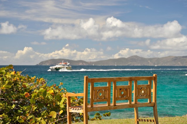 Benches and chairs are everywhere