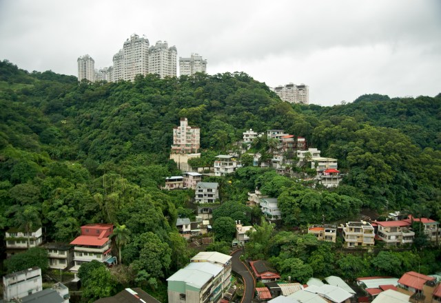 Citiscape view of the Xindian City in Taipei County, Taiwan