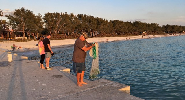 Cortez Beach Cast Net Fishing Sequence 01 of 11