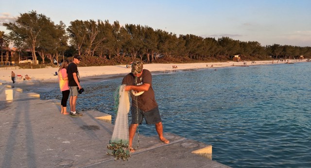 Cortez Beach Cast Net Fishing Sequence 03 of 11