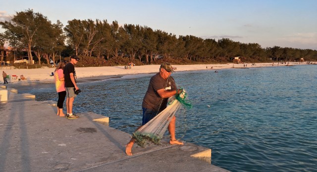 Cortez Beach Cast Net Fishing Sequence 05 of 11