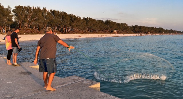 Cortez Beach Cast Net Fishing Sequence 09 of 11