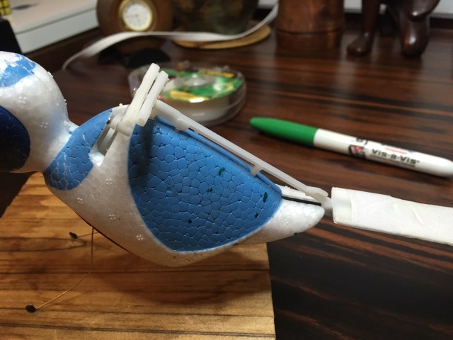 Battery compartment marked