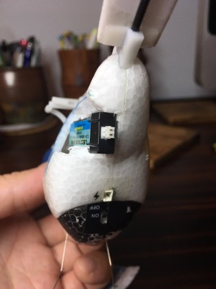 View of the behind of the machine