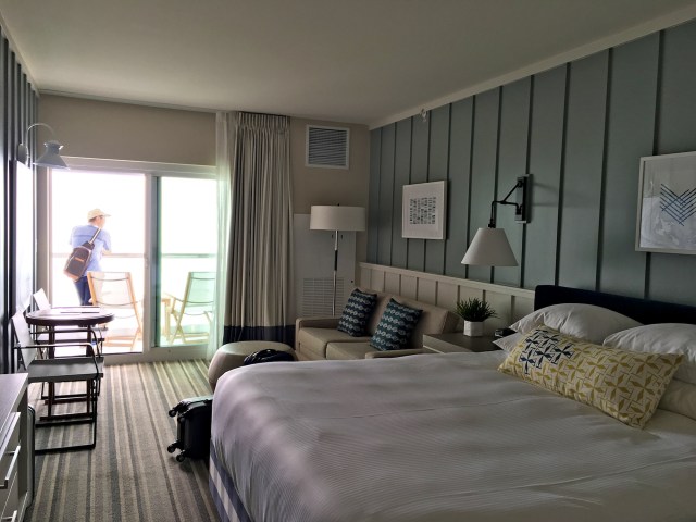 Private balcony as seen from inside the room