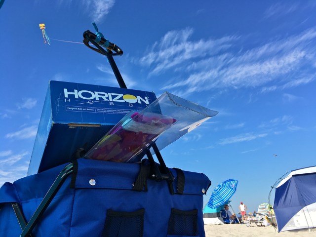 Octopus kite tied to the Ollieroo wagon