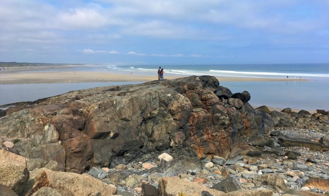 Rock formation overlooking Ogunquit Beach