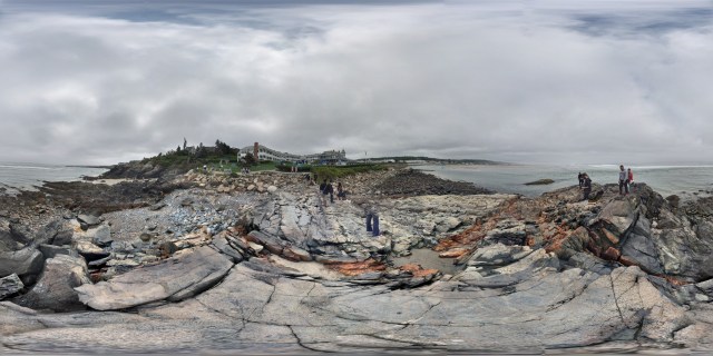 360° panorama standing on a rock formation by Marginal Way