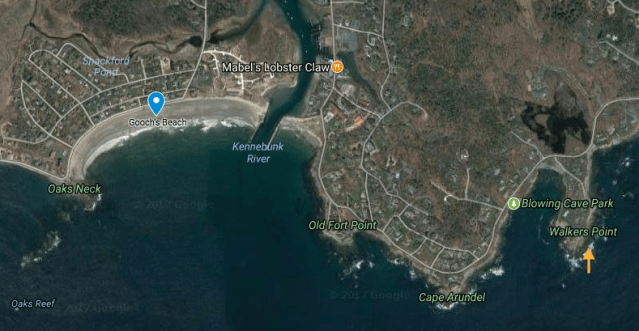 Google Maps Gooch's Beach