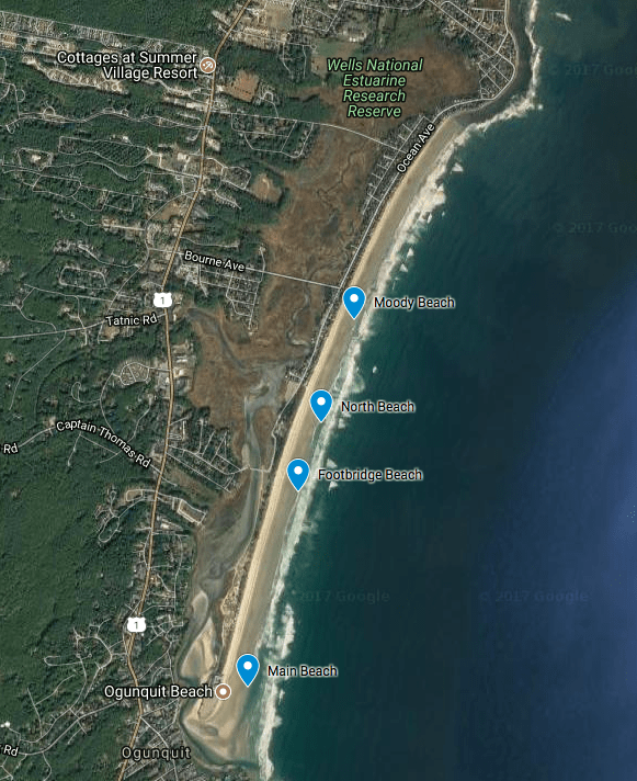 Parts of the Ogunquit Beach