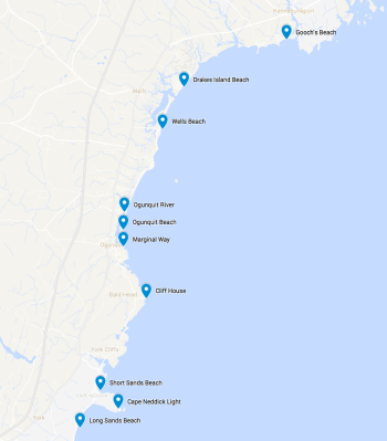 Points of Interests around Ogunquit