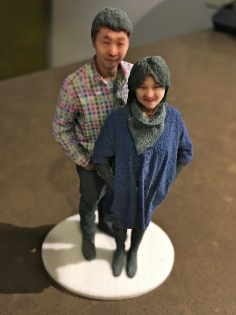3D selfie in 1:20 scale as received from Shapeways, the printer company for Madurodam's Fantasitron