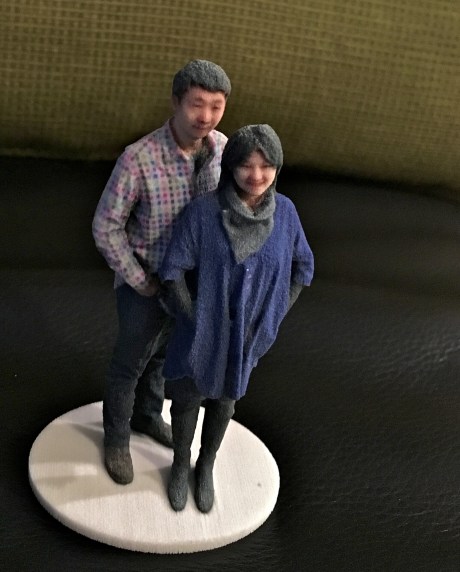 3D selfie in 1:20 scale as received from Shapeways, the printer company for Madurodam's Fantasitron