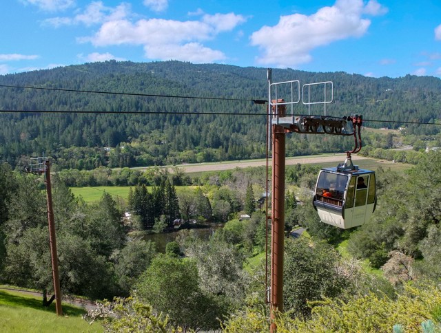Gondola Lift - Sterling Vineyards Napa Valley