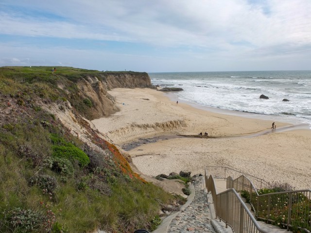 Beach and Cliff at Ritz-Carlton, Half Moon Bay