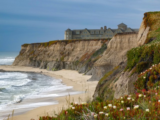 Beach and Cliff at Ritz-Carlton, Half Moon Bay