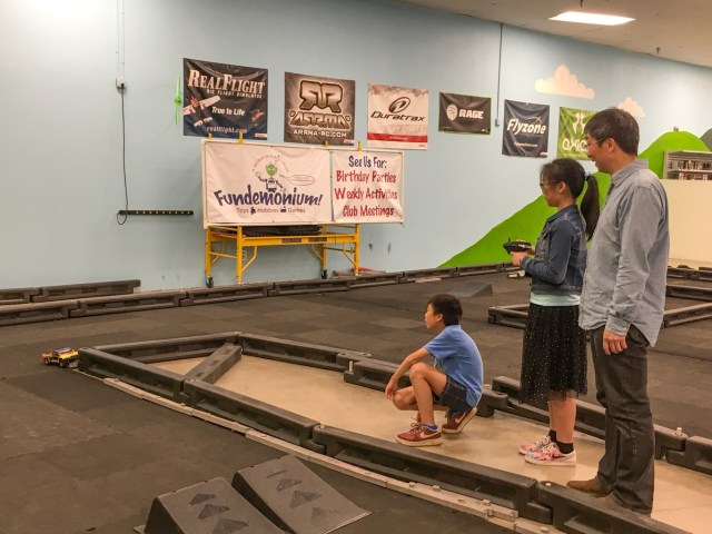 Indoor RC race track at Fundemonium, Rohnert Park, Sonoma County
