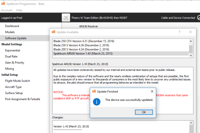 Flashing from 2.xx to 1.xx - update done
