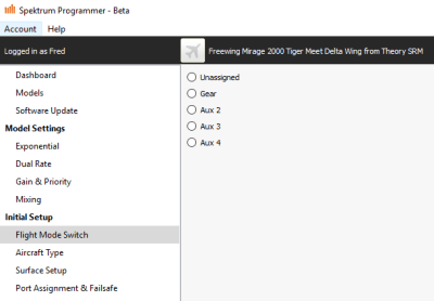 SPS is confused about flight mode switch being set to AUX1