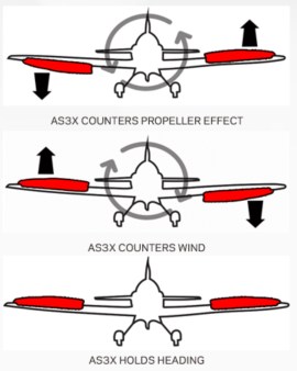 What does AS3X do - in simple diagrams
