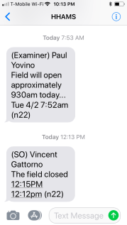 HHAMS field texting service