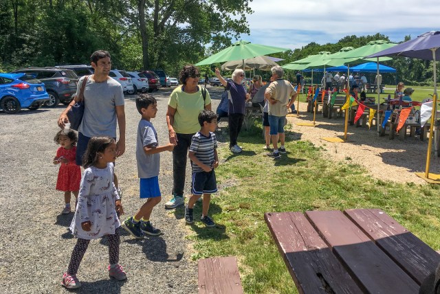 Visitors start to arrive