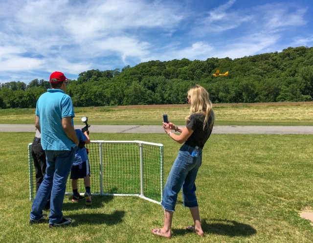 Ron relieves Ray at the paintball station
