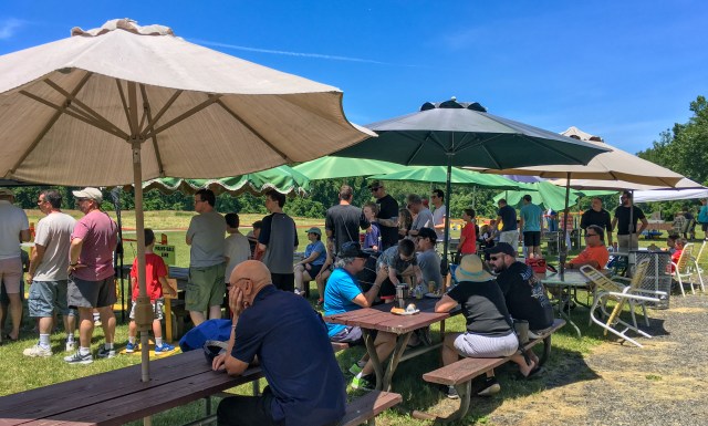 Visitors continue to line up