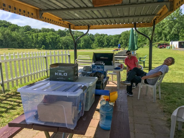 Members taking a break after event wraps up