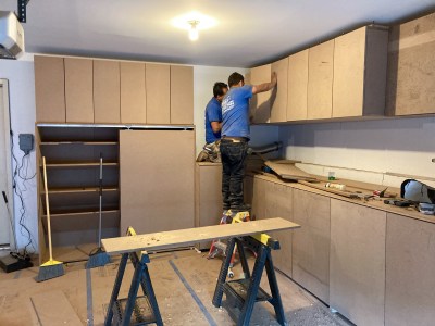 Last few hinge adjustments on cabinet doors