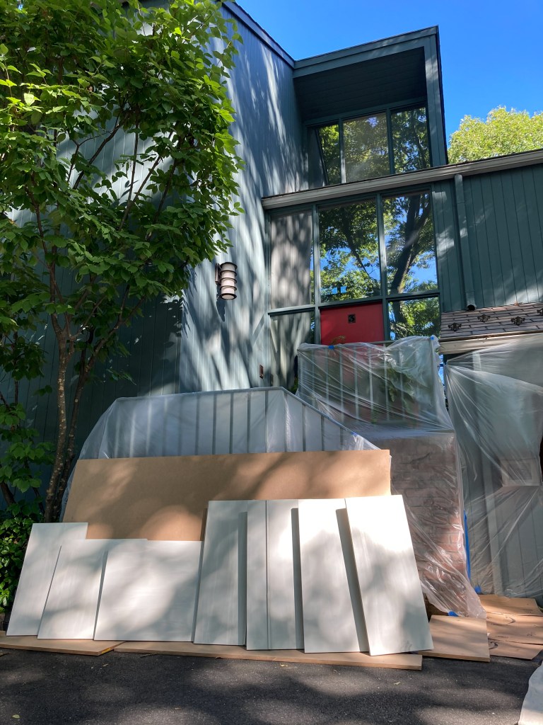 Primed cabinet doors