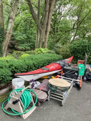 Moving stuff out of the garage