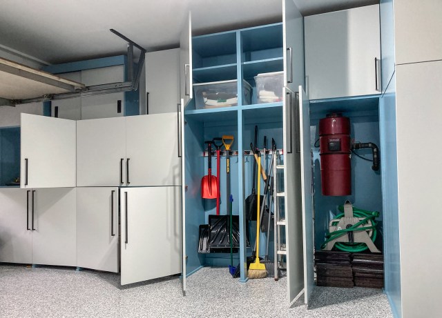 Tall cabinets for quick and easy access to commonly used tools