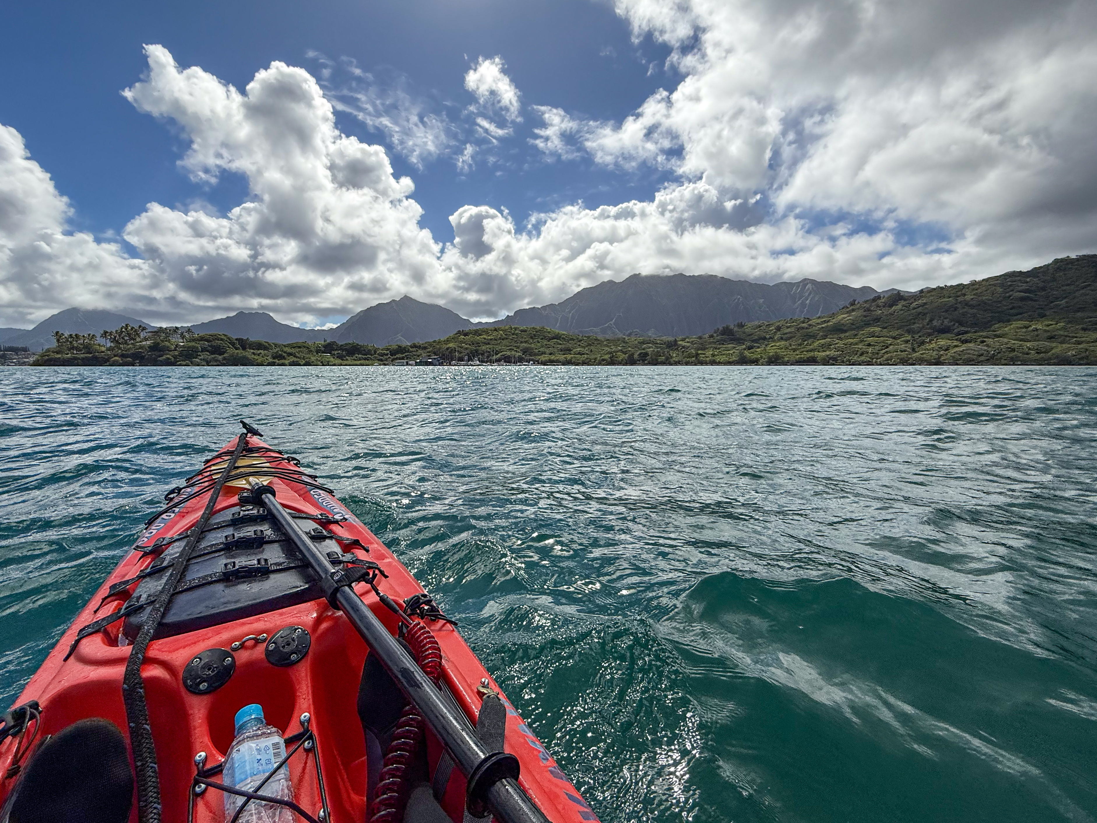 Paddling back to boat harbor at full speed - 20min after leaving sandbar