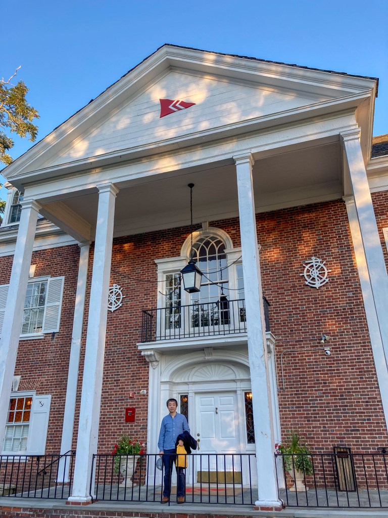 Arriving at departure terminal with dry bag